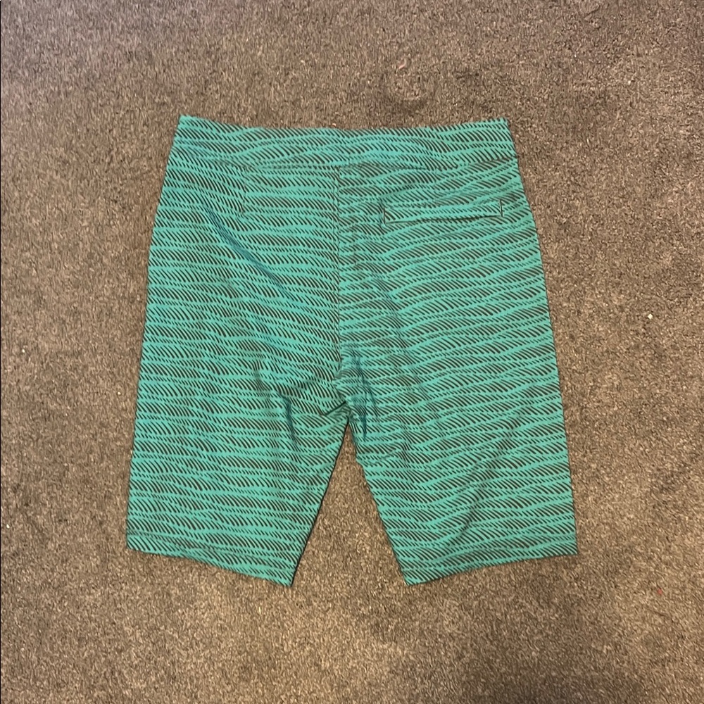 Men's Prana Green Board Shorts - Picture 4 of 4
